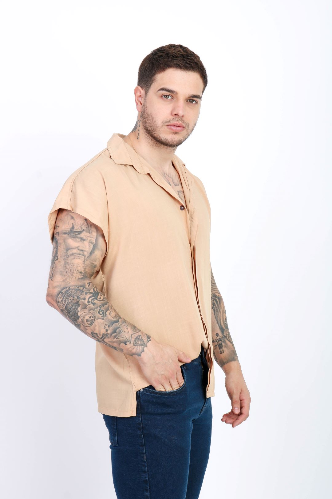 Camisa Masculina Oversize Sem manga