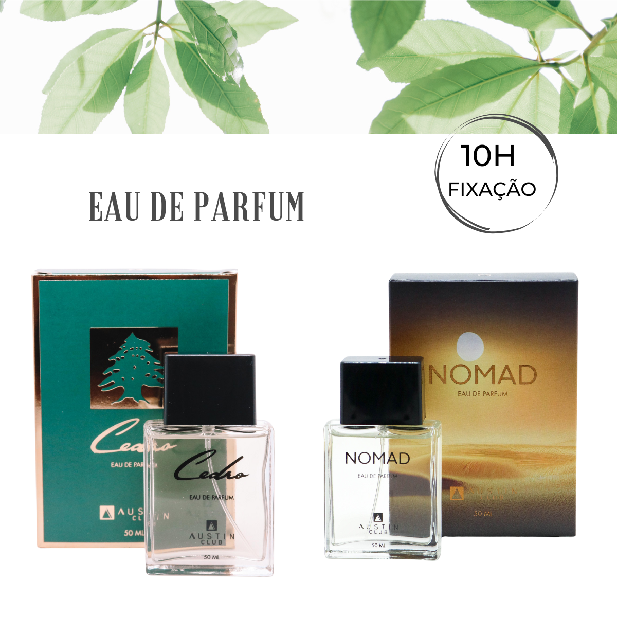 Kit 2 Perfumes Masculinos Austin Club Amadeirado - Fragrância A Escolher: Pode Ser 2 Iguais Ou Um De Cada Tipo! Eau De Parfum 50ml Cada