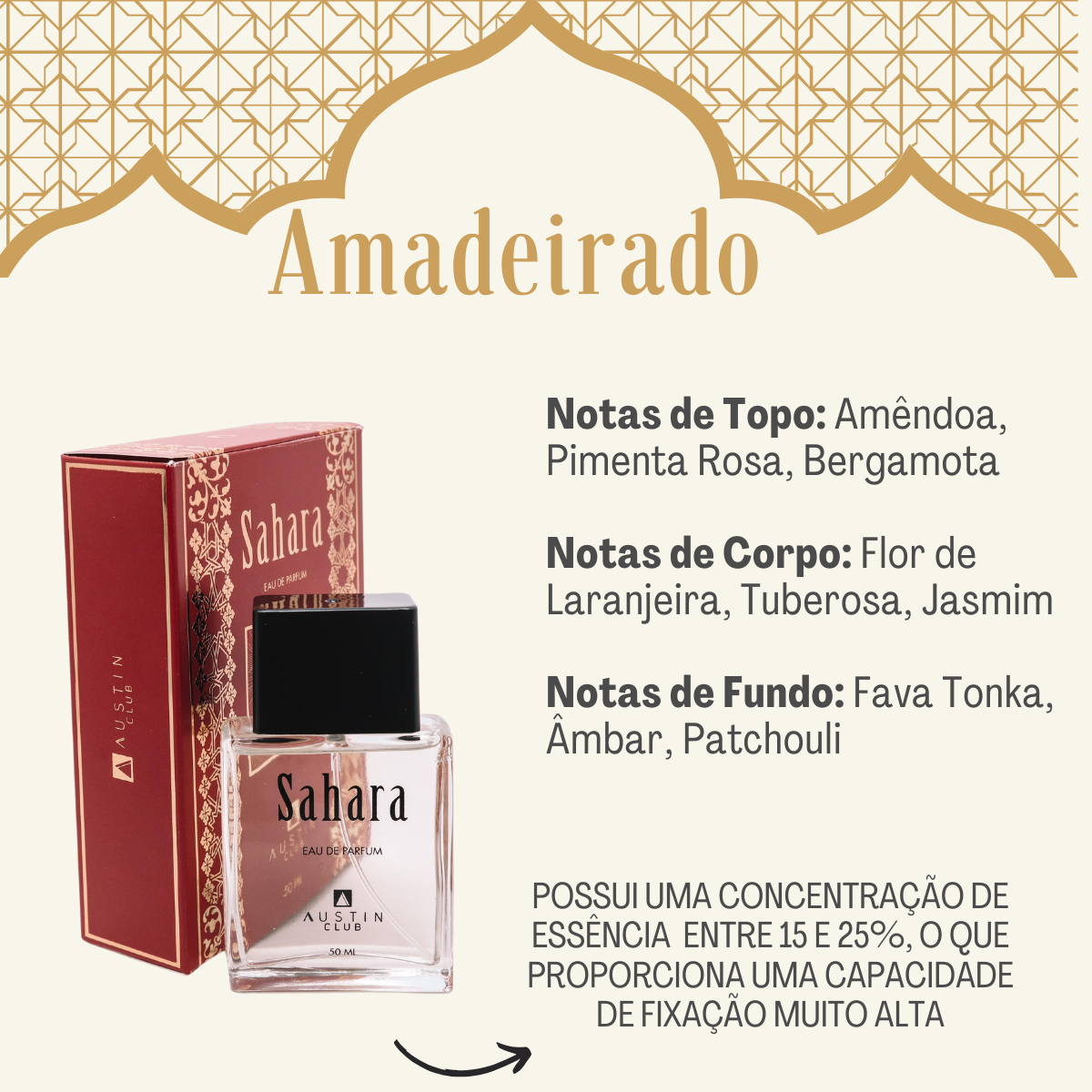 Kit 2 Perfumes Masculinos Austin Club Amadeirado - Fragrância A Escolher: Pode Ser 2 Iguais Ou Um De Cada Tipo! Eau De Parfum 50ml Cada